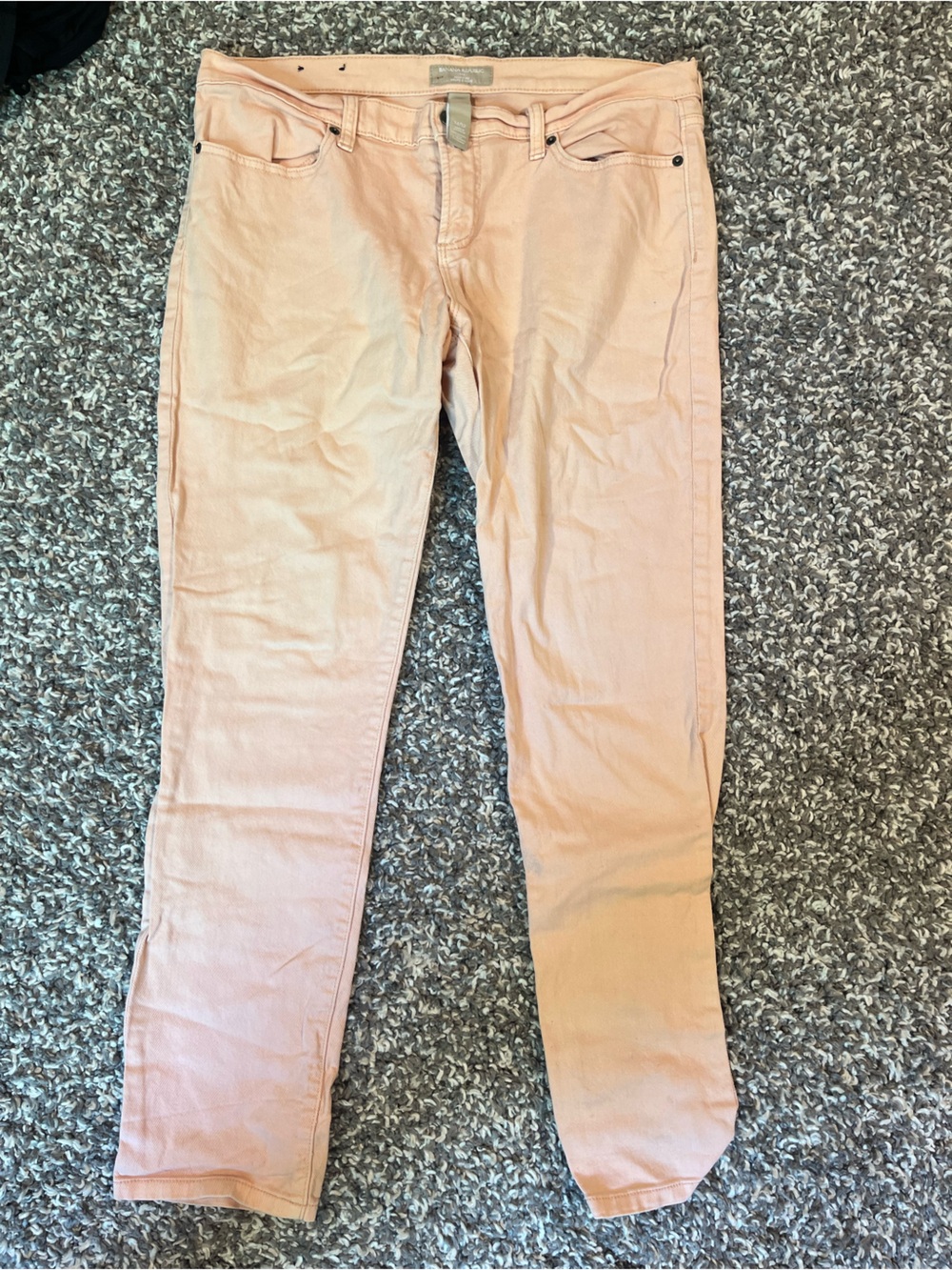 Banana Republic Peach Straight-Leg Pants